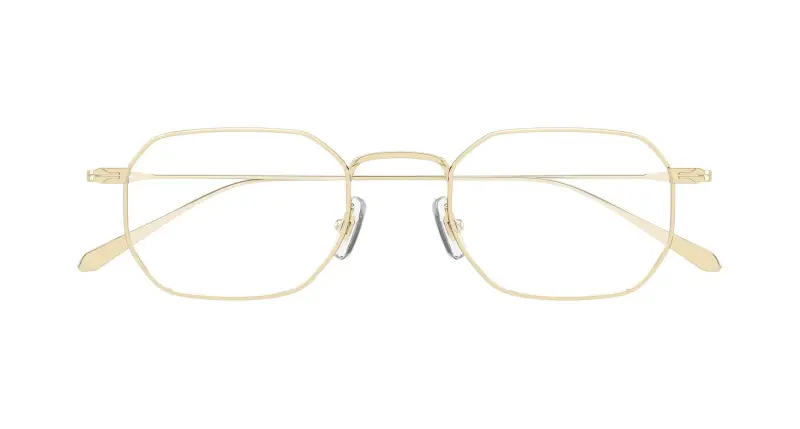 Uomo Montblanc MB0474O 001 Montature da vista Metallo Oro Trasparente Squadrata miniatura 2