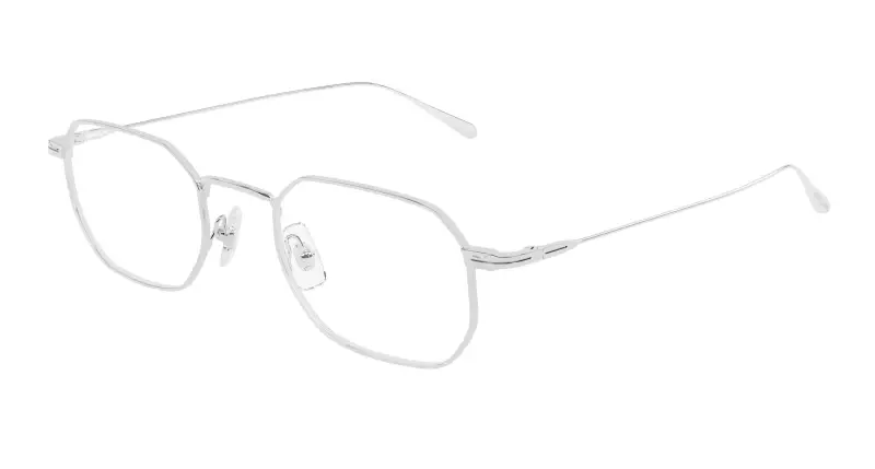 Uomo Montblanc MB0474O 002 Montature da vista Metallo Argento Trasparente Squadrata