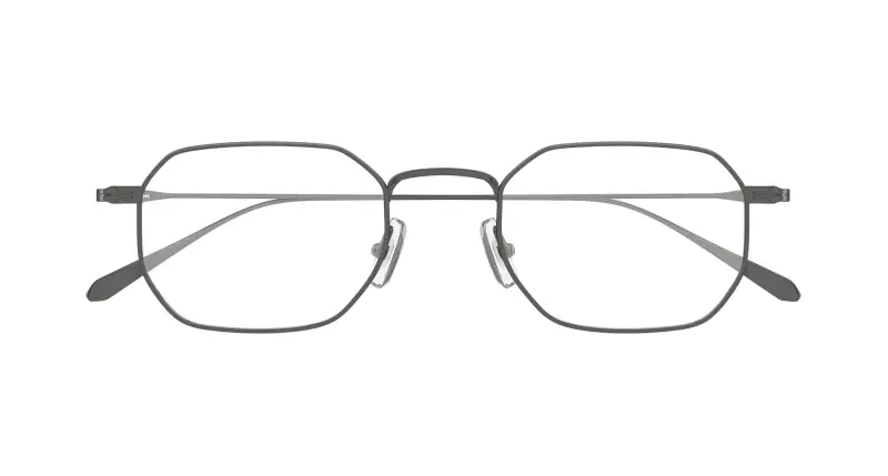 Uomo Montblanc MB0474O 003 Montature da vista Metallo Rutenio Trasparente Squadrata miniatura 2