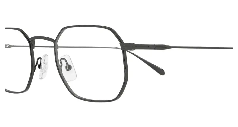 Uomo Montblanc MB0474O 003 Montature da vista Metallo Rutenio Trasparente Squadrata miniatura 3