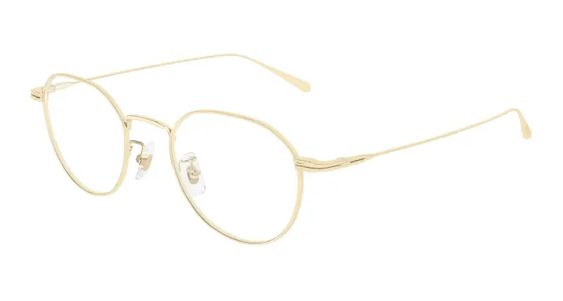 Uomo Montblanc MB0476OA 001 Montature da vista Metallo Oro Trasparente Geometrica