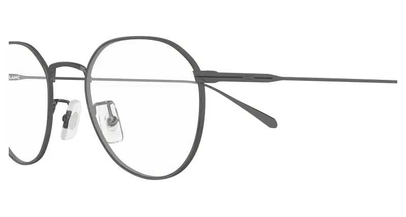 Uomo Montblanc MB0476OA 003 Montature da vista Metallo Rutenio Trasparente Geometrica miniatura 3
