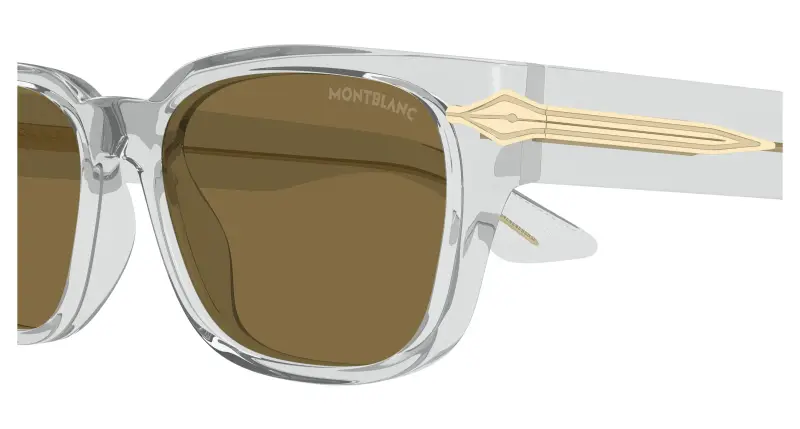 Montblanc Occhiali da sole Uomo Grigio 4301509 miniatura 3