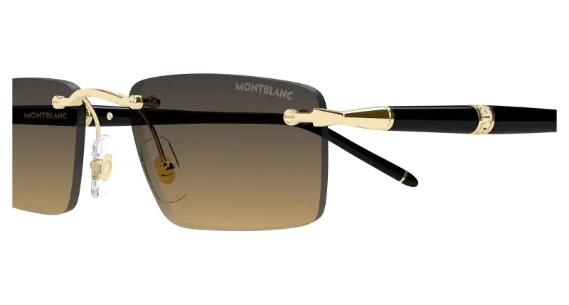 Montblanc Occhiali da sole Uomo Arancione 4305944 miniatura 3