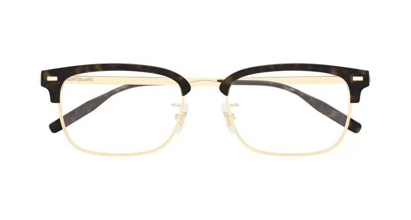 Uomo Montblanc MB0493OJ 003 Montature da vista Metallo Oro Trasparente Squadrata miniatura 2