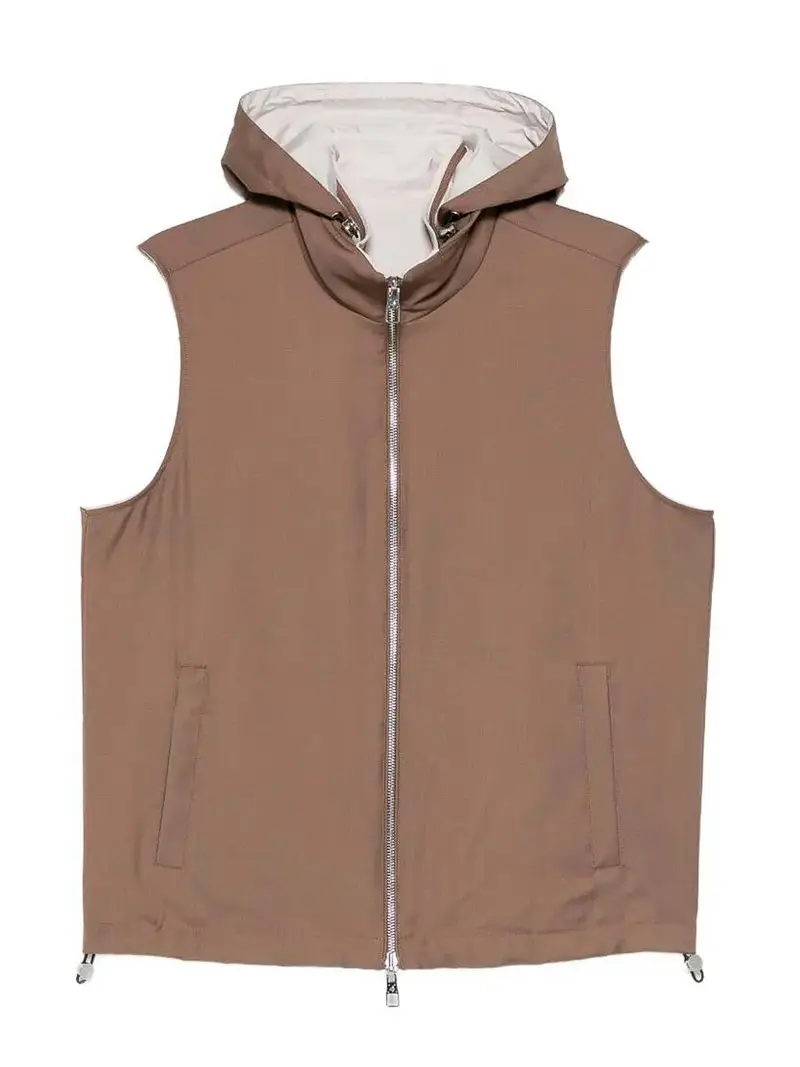 Gilet reversibile Marrone