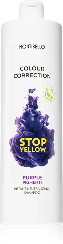 Colour Correction Stop Yellow shampoo per capelli decolorati e biondi neutralizzante per toni gialli 1000 ml