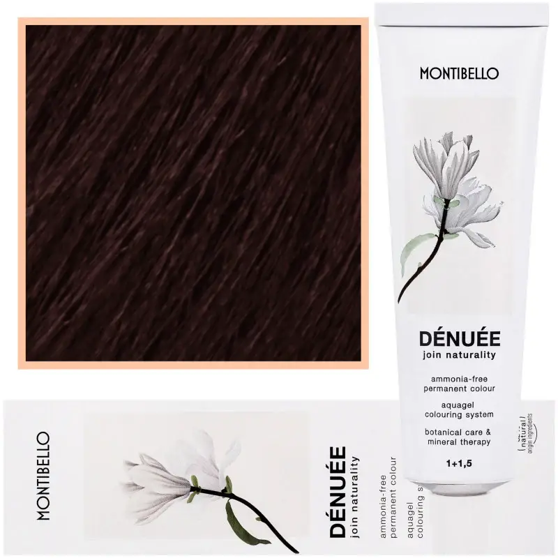Tintura per capelli Montibello Denuee 60 ml 4,60 | Castano medio naturale