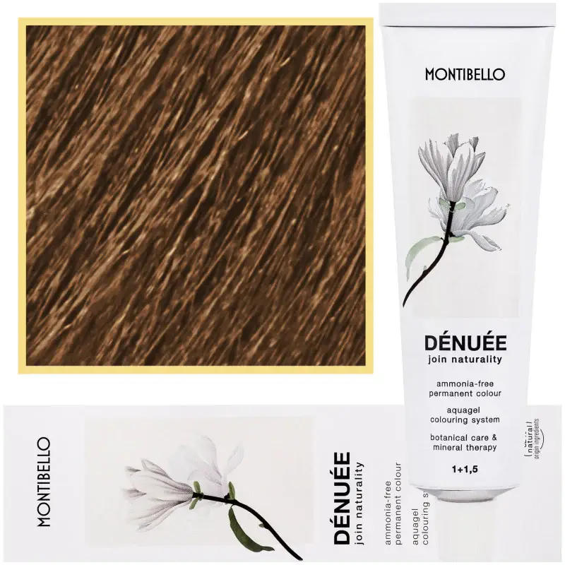 Tintura per capelli Montibello Denuee 60 ml 7,31 | Biondo cenere dorato medio
