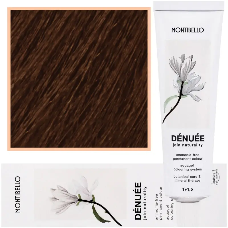 Tintura per capelli Montibello Denuee 60 ml 7,64 | Castano medio Biondo ramato
