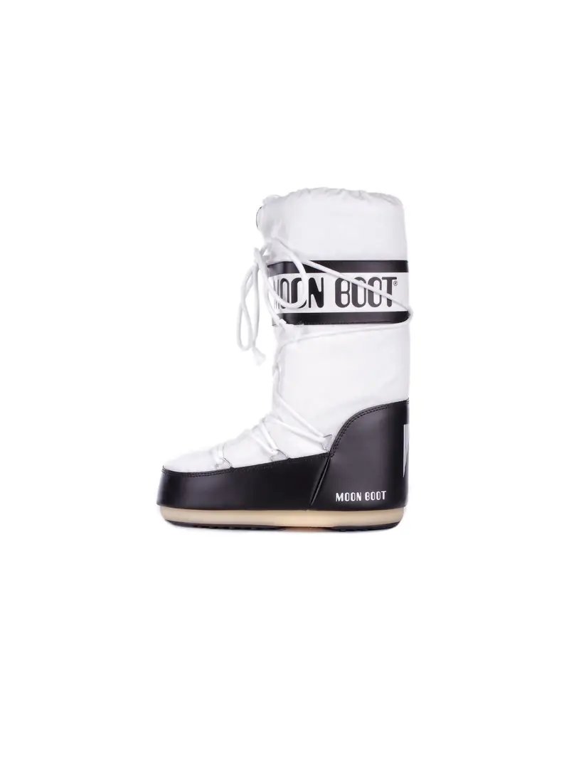 doposci Donna MOON BOOT Black white Icon nylon