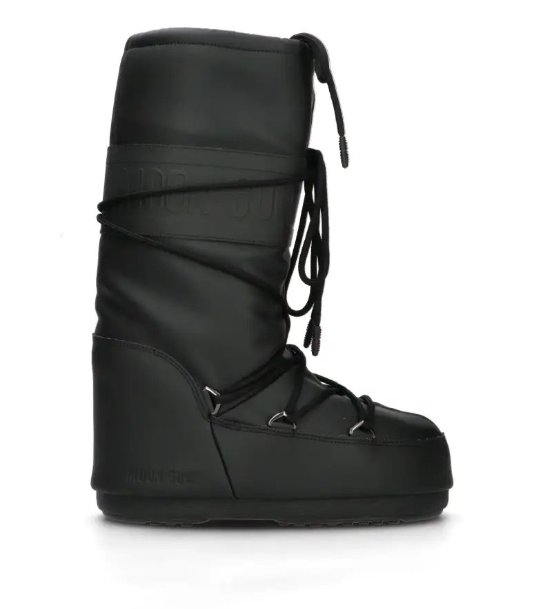 Moon Boot Doposci Donna Nero in Materiale Sintetico