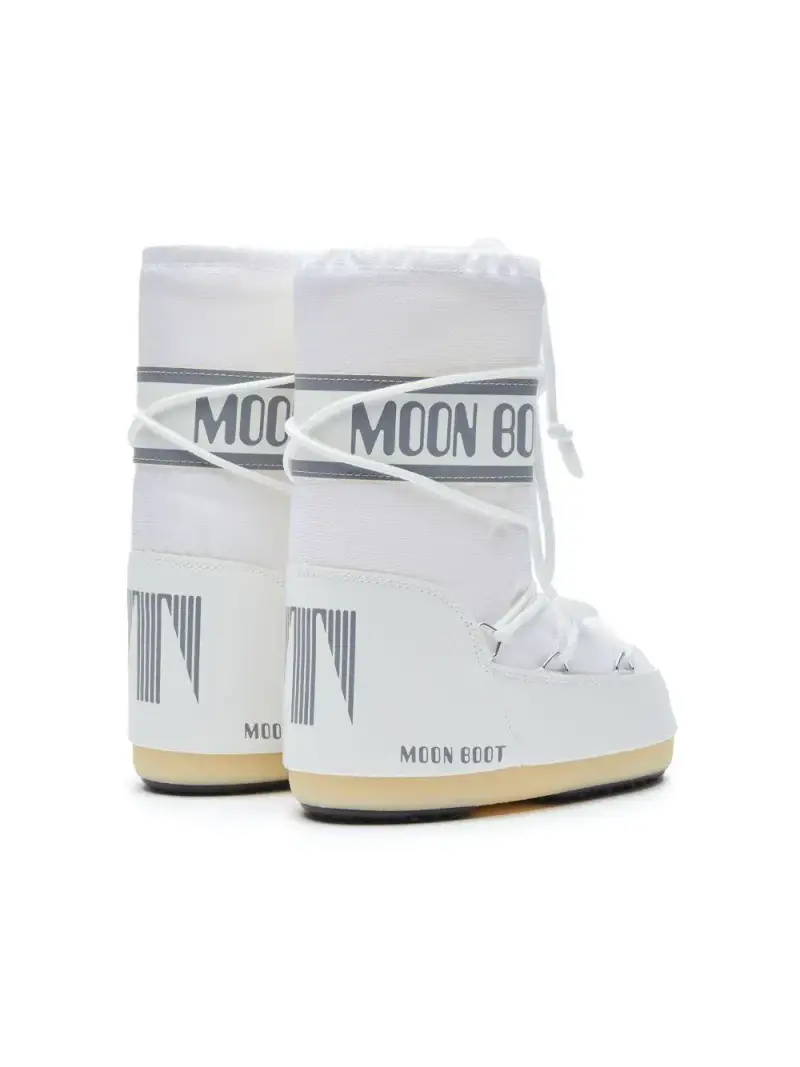 Stivali da neve bianchi con lacci Bianco miniatura 3