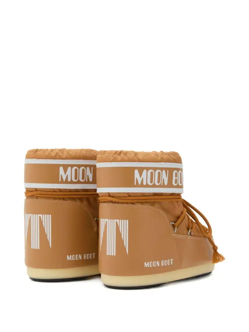 Kids Stivali Icon Low Brown con lacci e logo Cognac miniatura 2