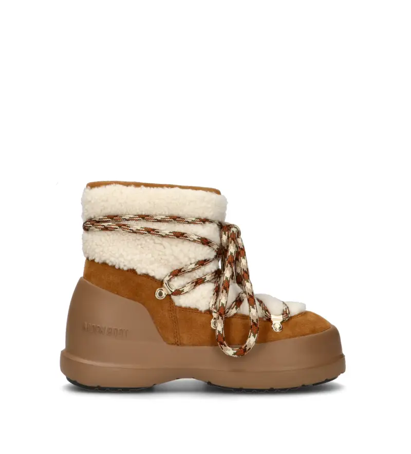 LUNA BOOT SHEARLING Doposci donna marrone in suede Vario