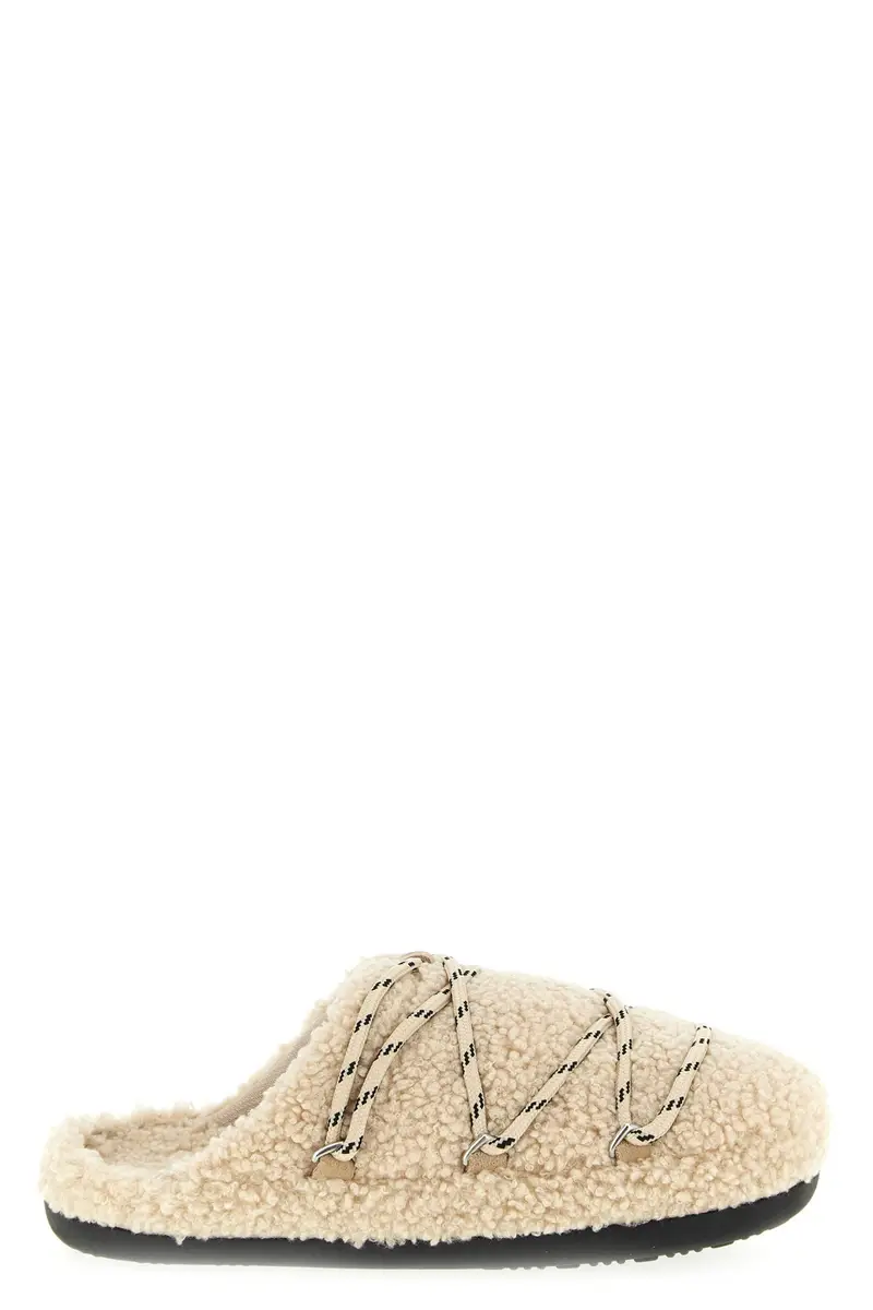 Mule 'Teddy Slipper' Beige