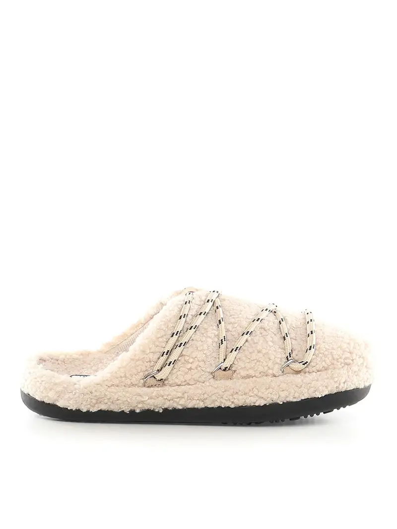Pantofola di peluche Beige