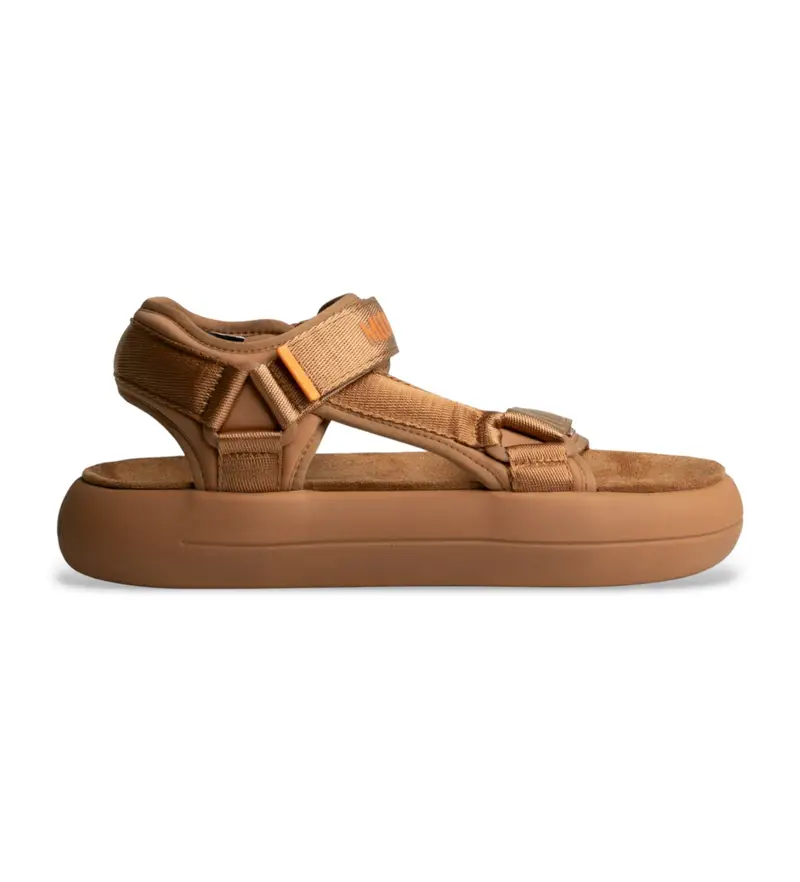 per donna 80D2420010 Sandali marroni Icon Slide (36), Marrone, Basso, Velcro, Casual