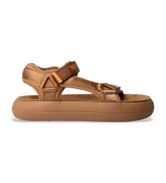 per donna 80D2420010 Sandali MB Super Brown (36), Marrone, Basso, Velcro, Casual