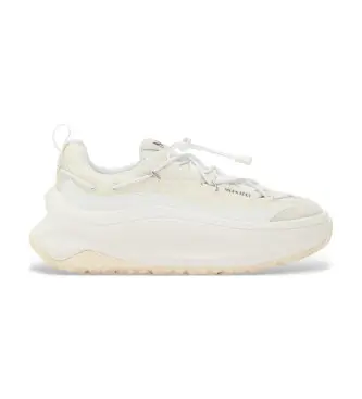 per donna 80D2490100 Sneakers Moon247 Xlace in pelle bianca (38), Bianco, 3 a 5cm, Stringhe, Casual