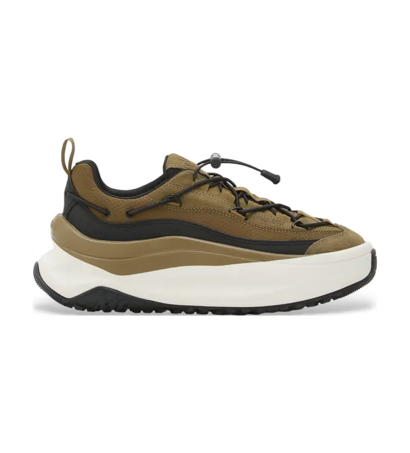 per donna. 80D2490100 Sneakers Moon247 Xlace in pelle verde (37), 3 a 5cm, Stringhe, Casual