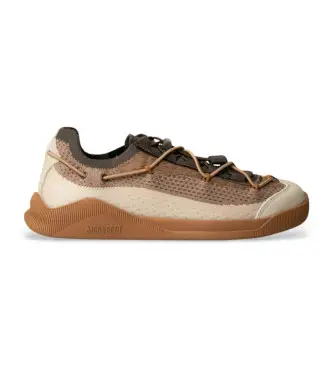 per donna 80D2510010 Sneakers marrone chiaro (36), Basso, Stringhe, Casual