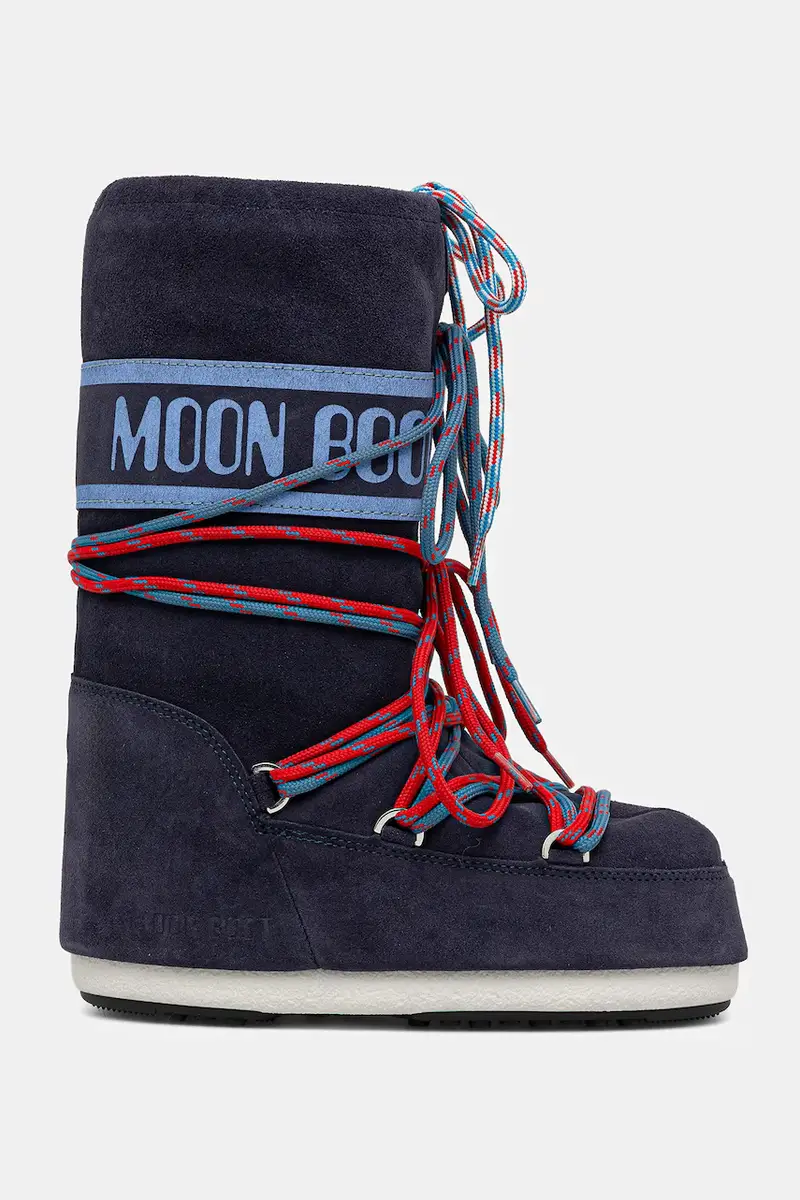 scarpe invernali in pelle scamosciata bambino/a MB ICON SUEDE LACES Blu navy miniatura 2