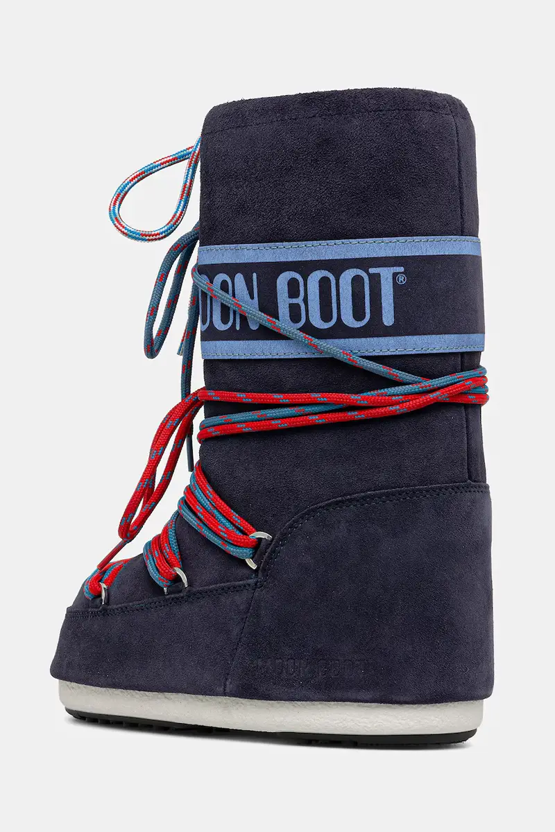 scarpe invernali in pelle scamosciata bambino/a MB ICON SUEDE LACES Blu navy miniatura 3