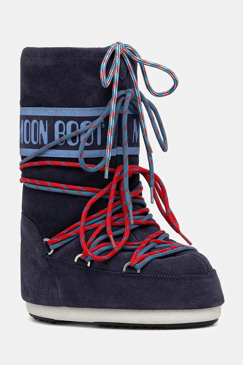 scarpe invernali in pelle scamosciata bambino/a MB ICON SUEDE LACES Blu navy