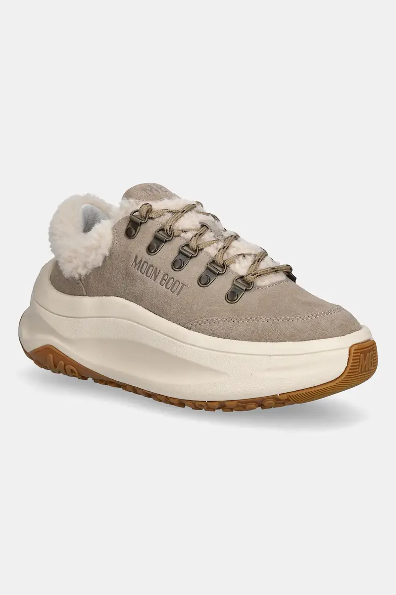 sneakers in camoscio MB MOON247 CITY SHEARLING Beige