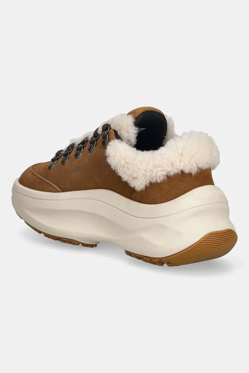 sneakers in camoscio MB MOON247 CITY SHEARLING colore marrone 80D2490040 M008 miniatura 3
