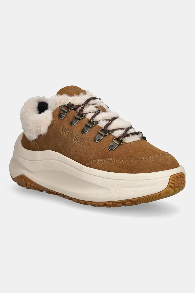sneakers in camoscio MB MOON247 CITY SHEARLING colore marrone 80D2490040 M008
