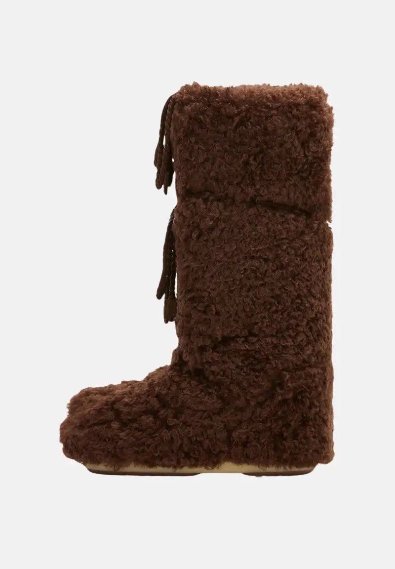 Stivali da neve ICON CURLY EXTRA marroni da donna
