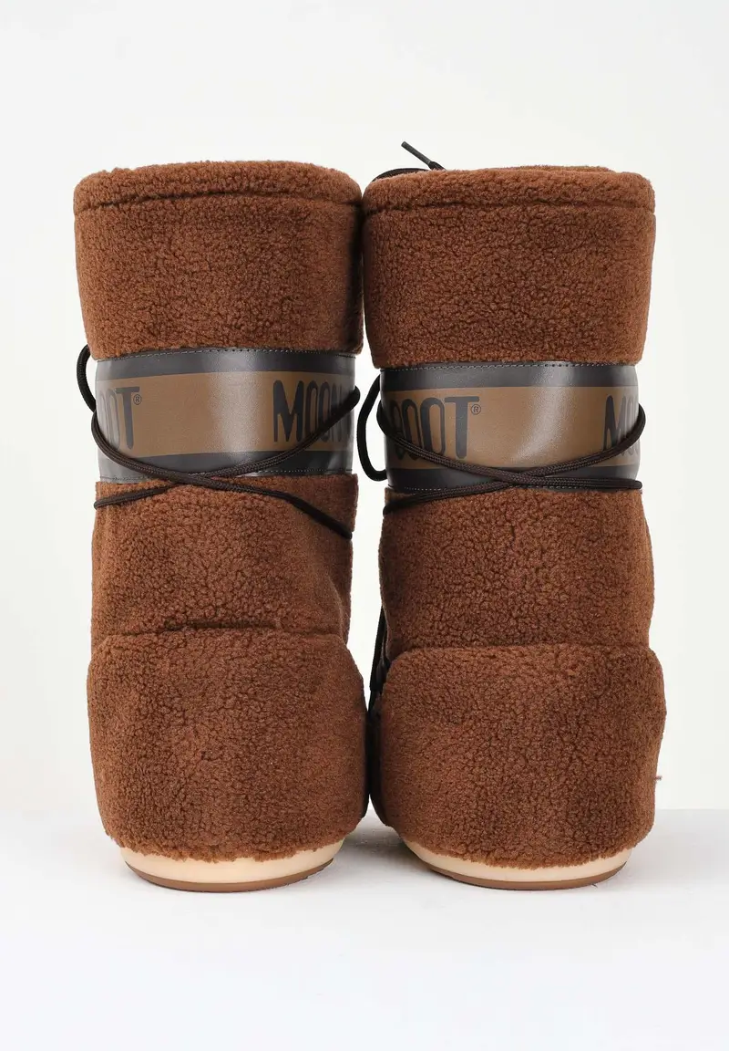 Stivali da neve ICON in teddy marroni da donna miniatura 2