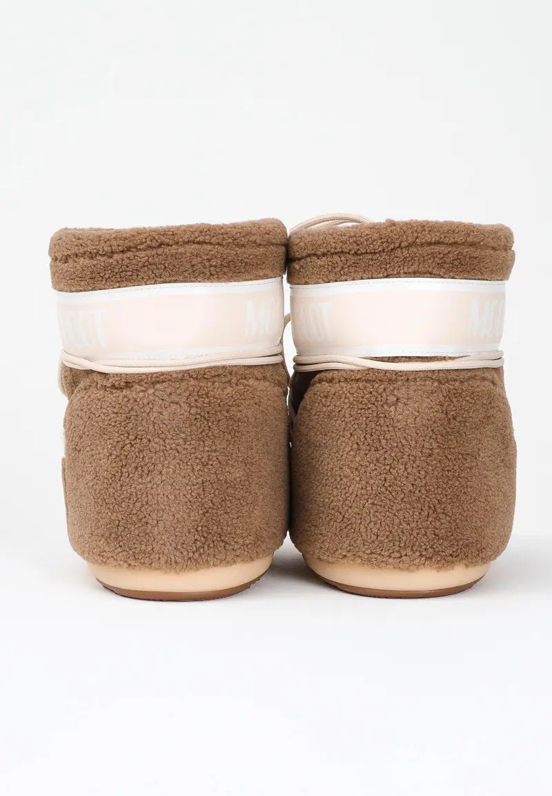 Stivali da neve ICON LOW in teddy marroni da donna miniatura 2