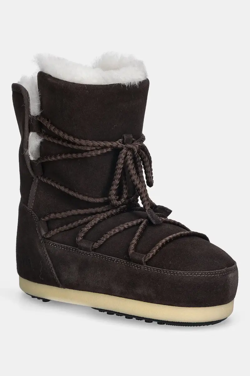 stivali da neve in camoscio MB EVX BOOT SUEDE / SHEARLING colore marrone 80D1470050 M010
