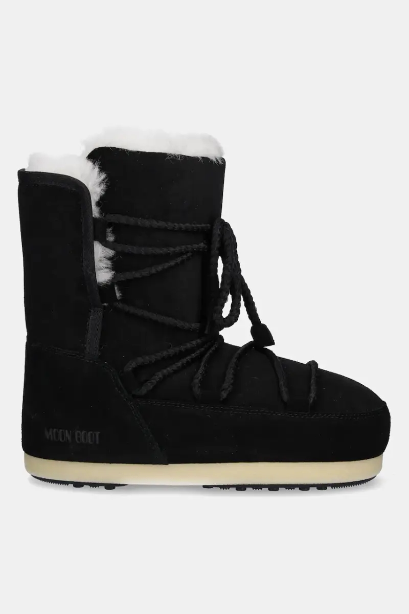 stivali da neve in camoscio MB EVX BOOT SUEDE / SHEARLING colore nero 80D1470050 N001 miniatura 2