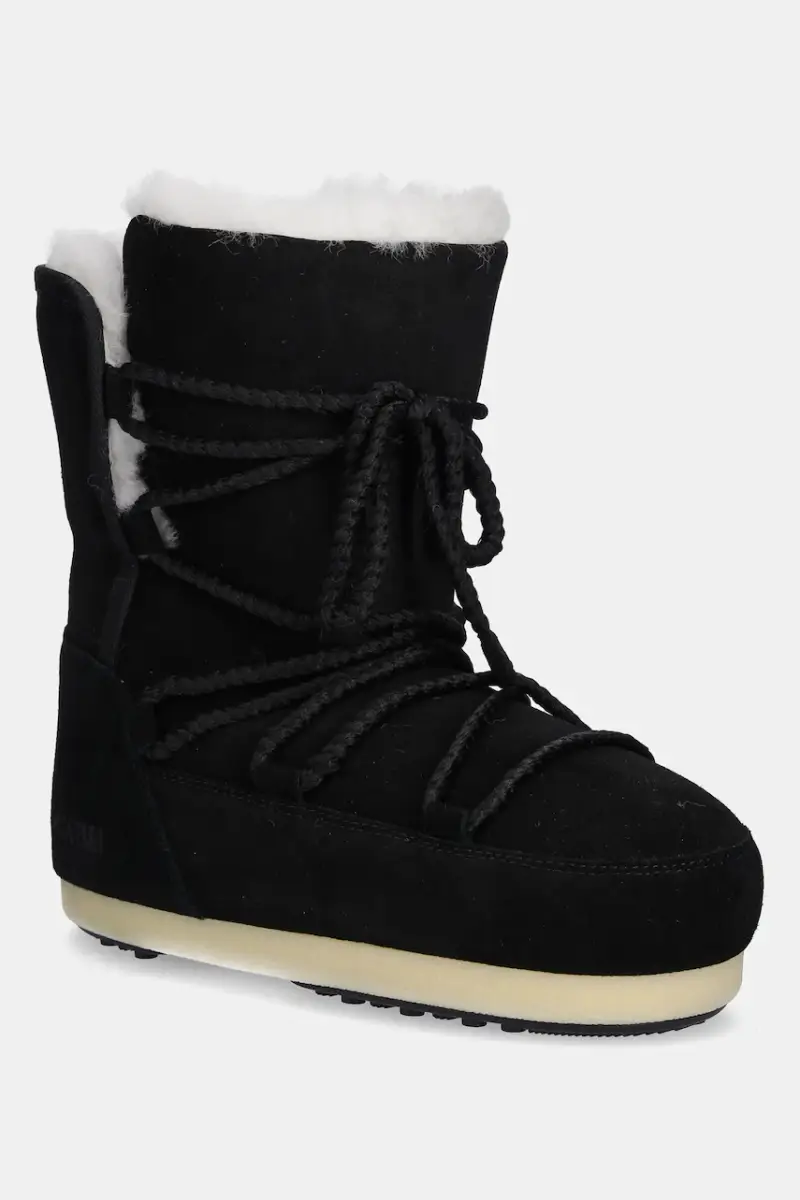 stivali da neve in camoscio MB EVX BOOT SUEDE / SHEARLING colore nero 80D1470050 N001