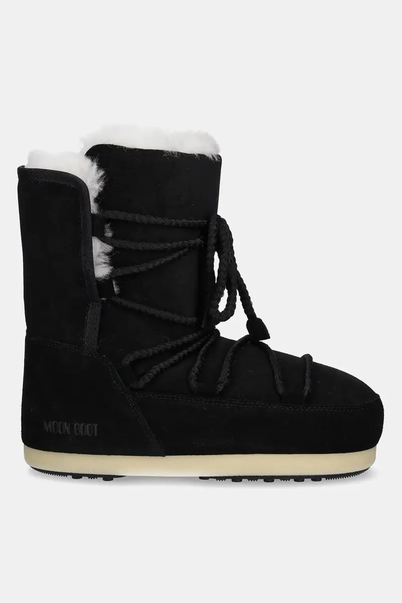 stivali da neve in camoscio MB EVX BOOT SUEDE / SHEARLING colore nero 80D1470050 N001 miniatura 2
