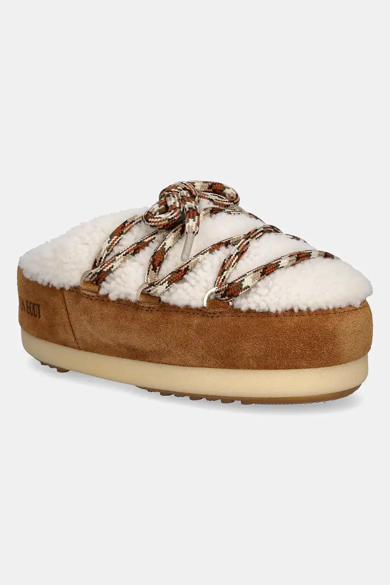stivali da neve in camoscio MB EVX MULE SHEARLING colore marrone 80D1470100 MA03