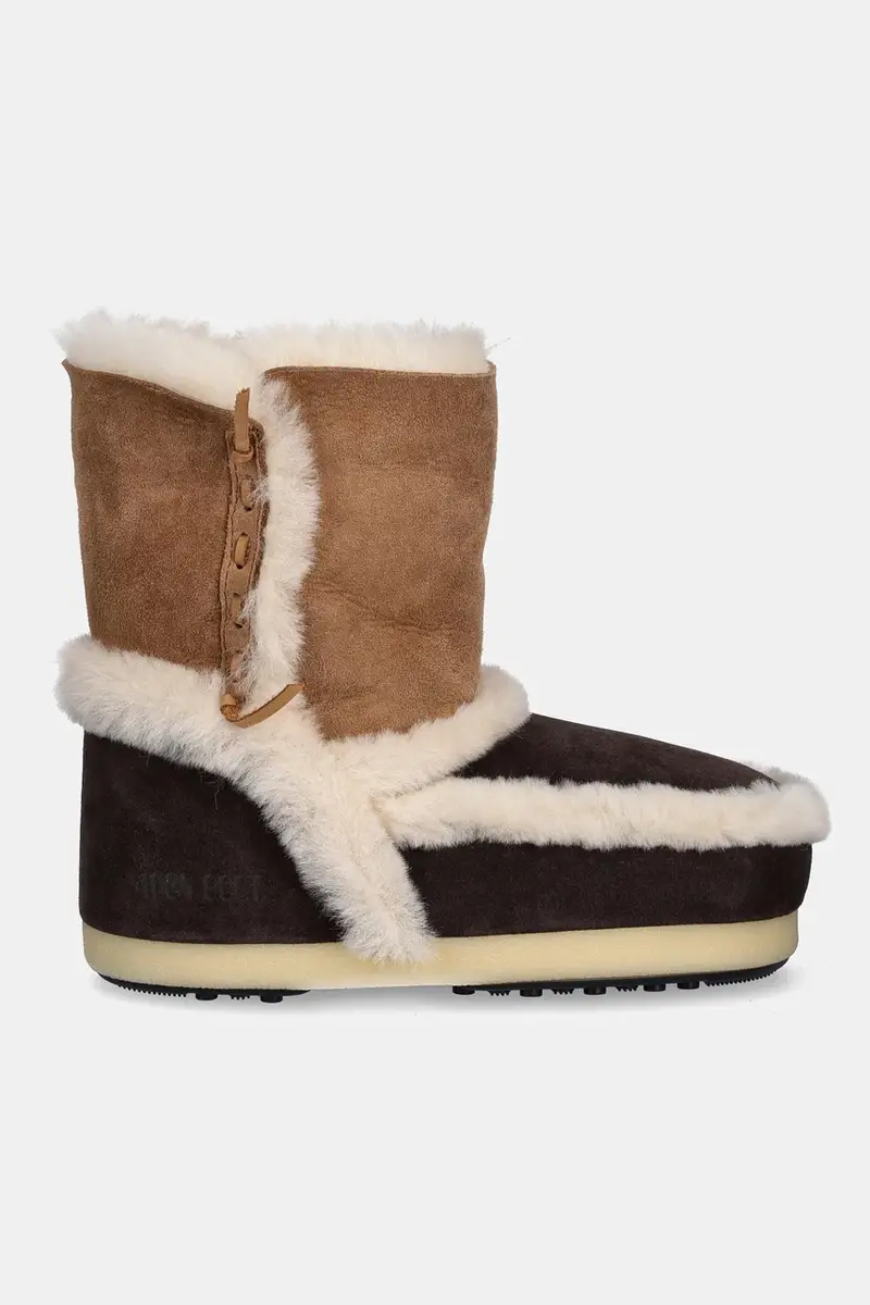 stivali da neve in camoscio MB EVX PATCH colore marrone 80D1470060 MM05 miniatura 2