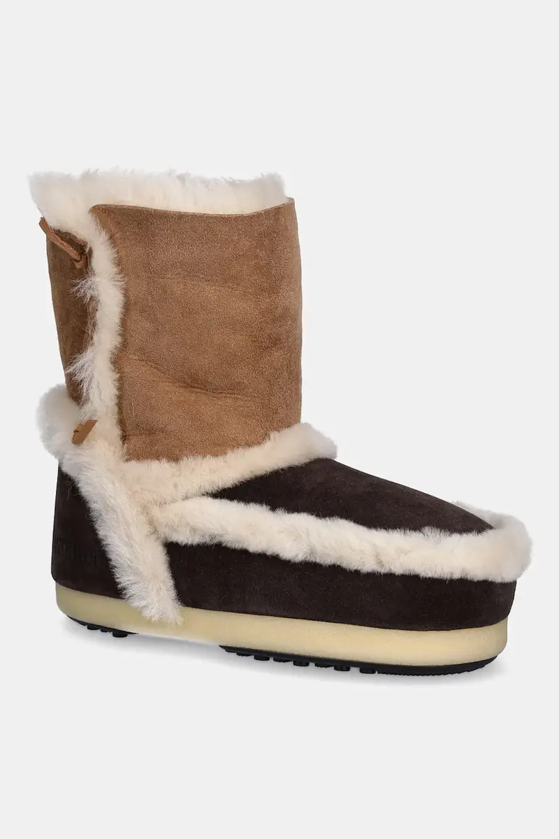 stivali da neve in camoscio MB EVX PATCH colore marrone 80D1470060 MM05