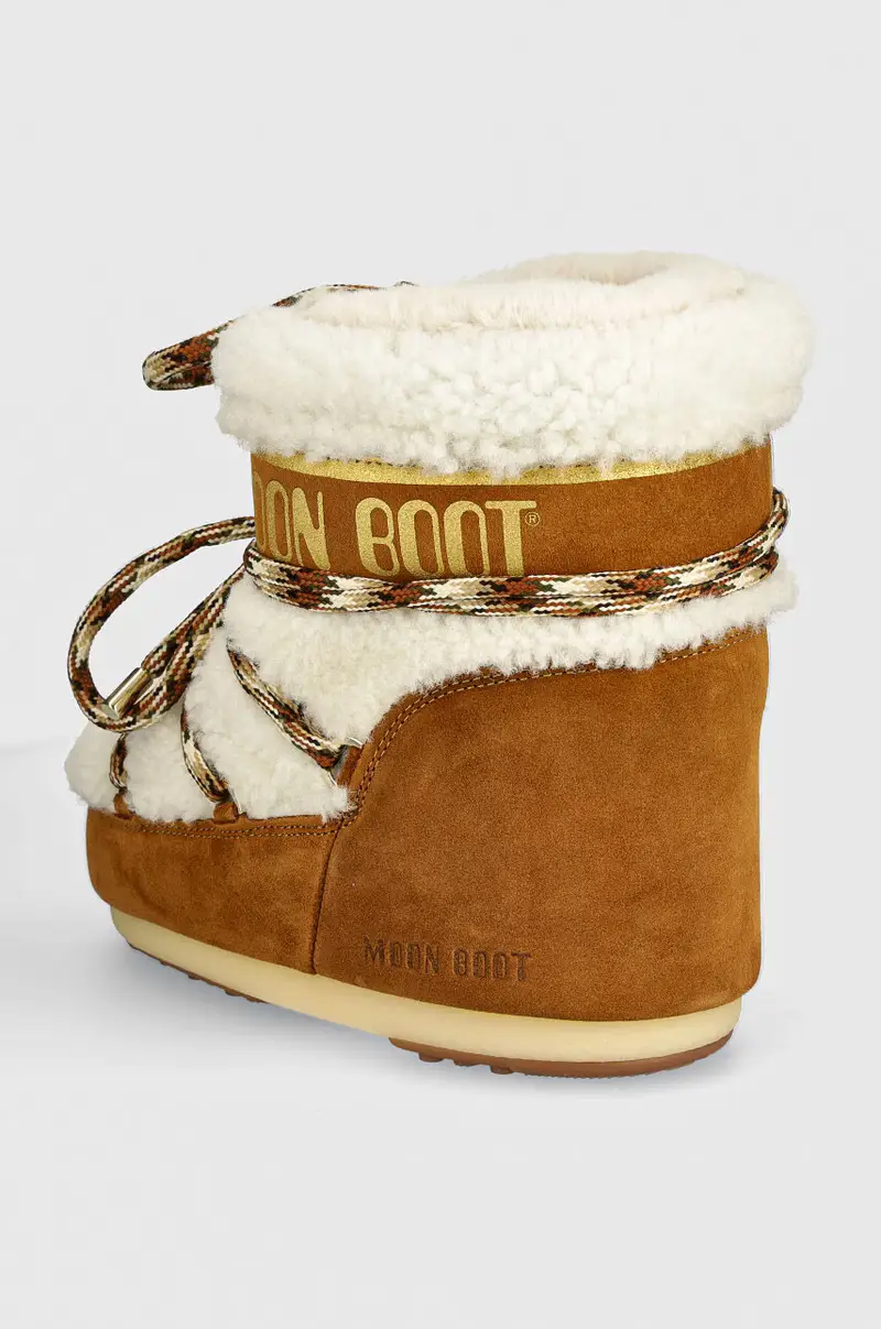 stivali da neve in camoscio MB ICON LOW SHEARLING colore marrone 80D1409580 MA03 miniatura 3