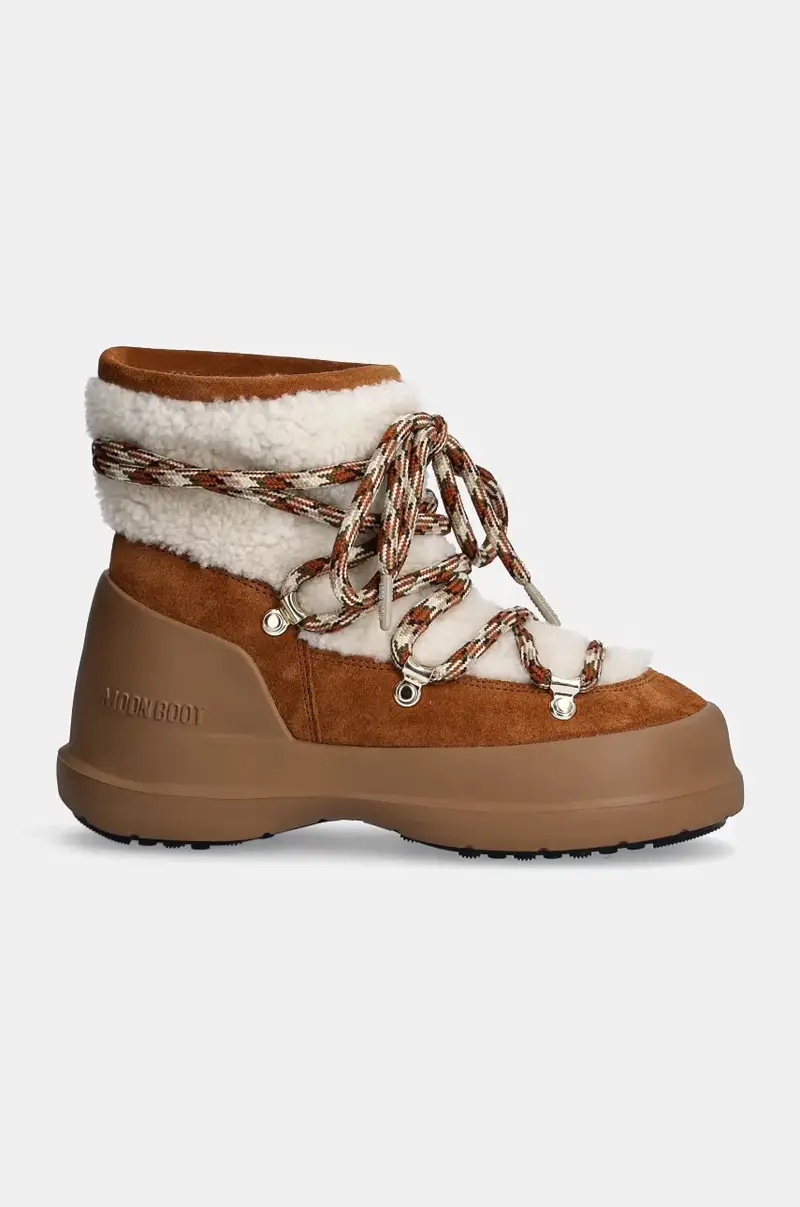 stivali da neve in camoscio MB LUNA BOOT SHEARLING colore marrone 80D2480020 MA03 miniatura 2