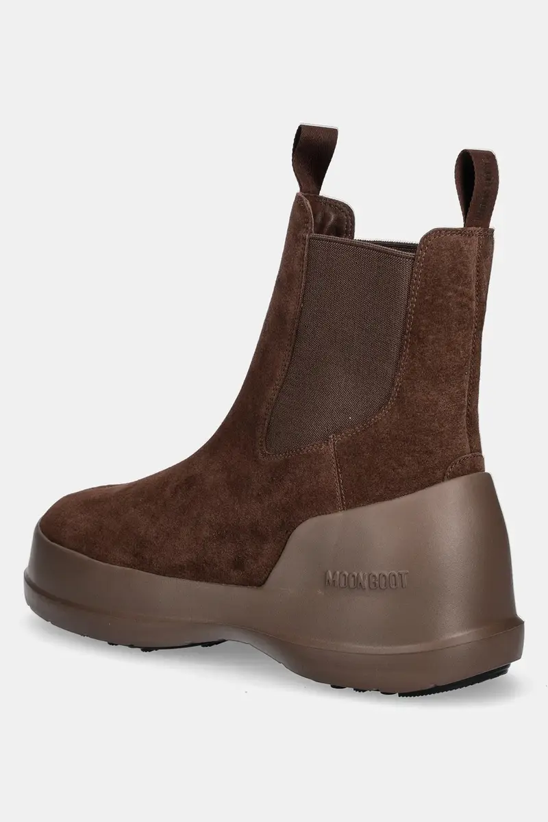 stivali da neve in camoscio MB LUNA CHELSEA SUEDE colore marrone 80D2480050 M004 miniatura 3