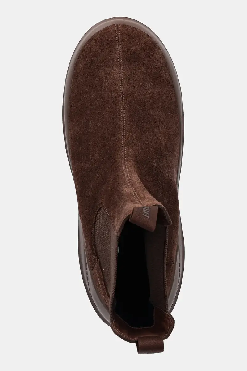 stivali da neve in camoscio MB LUNA CHELSEA SUEDE colore marrone 80D2480050 M004 miniatura 4