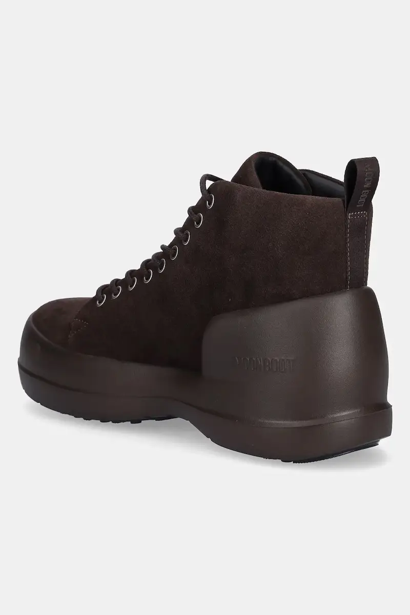 stivali da neve in camoscio MB MEZZALUNA LACE UP MID SUEDE colore marrone 80D2500030 M010 miniatura 3