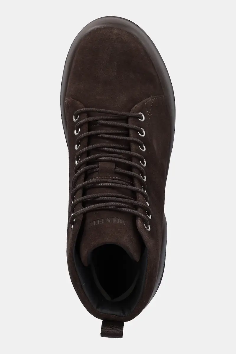 stivali da neve in camoscio MB MEZZALUNA LACE UP MID SUEDE colore marrone 80D2500030 M010 miniatura 4