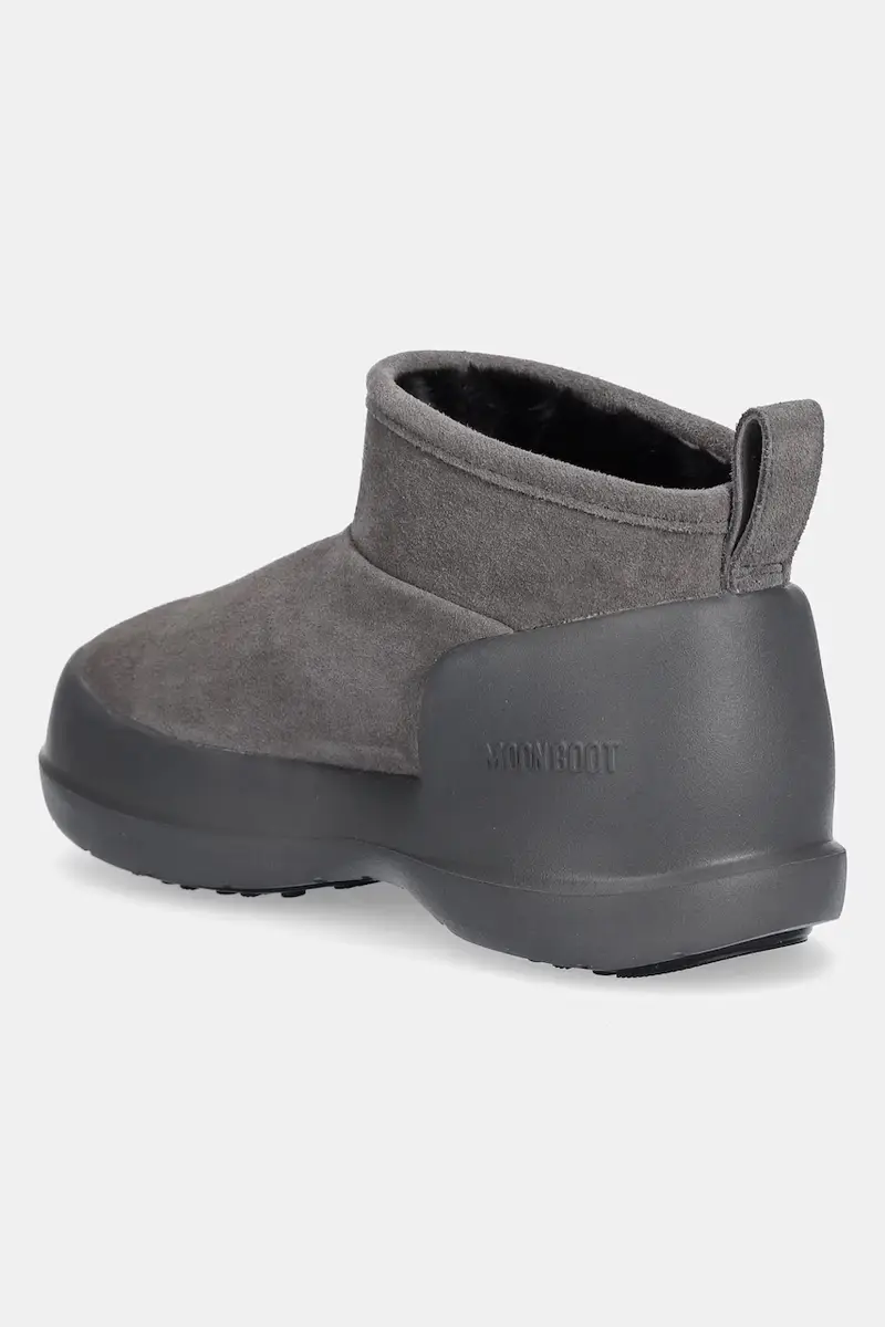 stivali da neve in camoscio MB MEZZALUNA LOW BOOT SUEDE colore grigio 80D2500070 H005 miniatura 3