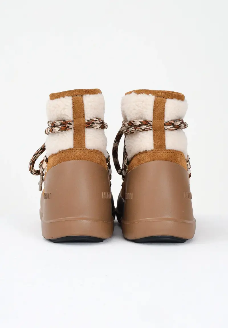 Stivali da neve LUNA in shearling marrone da donna miniatura 2